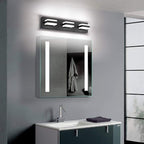 SOLFART Black Bathroom Vanity Light Fixtures Over Mirror LED Dimmable 3 Lights - Image 8