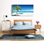 Baisuart-Large Canvas Wall Art Summer Ocean Waves Coconut Trees on Sands Beach - Image 7