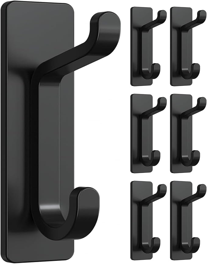 Self Adhesive Wall Hooks for Hanging: Extra Strong 13 LB, Hook for Coat by Josmimic