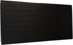 Wall Control Pegboard 16in x 32in Horizontal Black Metal Pegboard Tool Board by Wall+Control