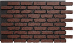 EverStone Aged Brick Faux Brick Panel, 46 7/8"W x 27"H x 1 1/4"D, Heath Color by EkenaMillwork