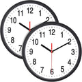 Foraineam 2-Pack Silent Non Ticking Wall Clock by Foraineam