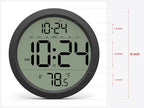 Digital Wall Clock with Date, Indoor Temperature, Battery-Operated Digital Clock - Image 3