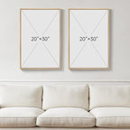 Framed Neutral Boho Wall Art for Bedroom, Mid Century Modern Minimalist Artwork - Image 3