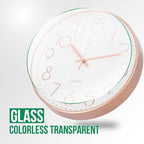 Wall Clock 10 Inch Non-Ticking Silent Modern Simple Style Round Decor Clock - Image 5
