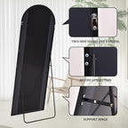 Rowjut Floor Mirror Arched Mirror Full Length 56"X20" Full Length Mirror can be - Image 4