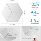 8 Pack Self-Adhesive Acoustic Panels 12" X 10" X 0.4" - Image 3