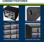 Akro-Mils 16-Drawer Plastic Storage Cabinet | 10-1/2 x 6-1/2 x 8-1/2 Inch | - Image 4