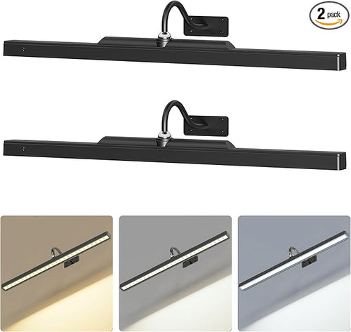 2 Pack Lights for Pictures on Wall Black by Craftersmark