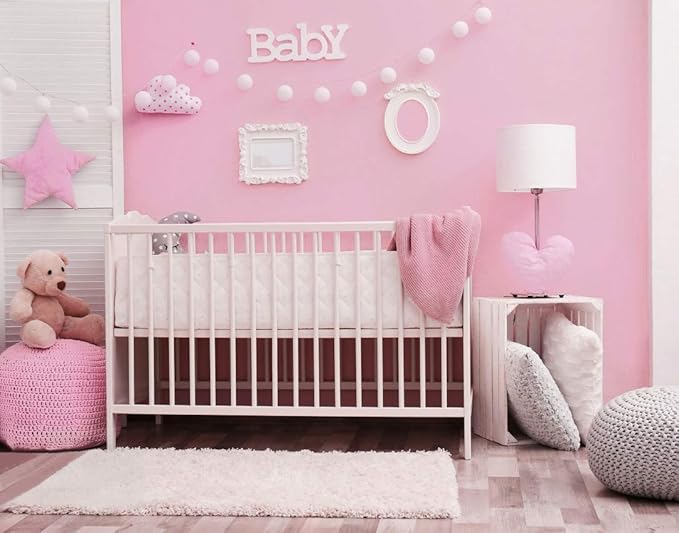 Safiyya 984.2"x17.7" Pink Peel and Stick Wallpaper Solid Color Contact Paper - Image 2