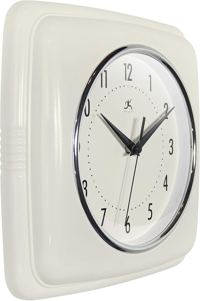 Infinity Instruments Square Retro Wall Clock - Image 3