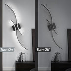 CANEOE Modern Led Wall Light, 39inch Black Indoor Led Wall Sconce Lighting - Image 5