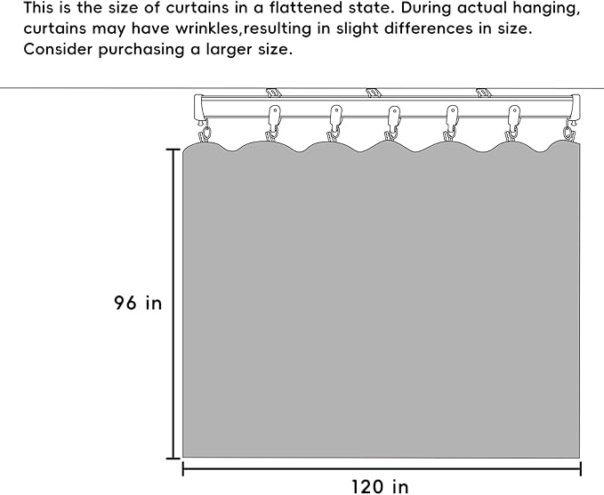 hoeflife Room Divider Curtains Blackout Floor to Ceiling Curtain - Image 7