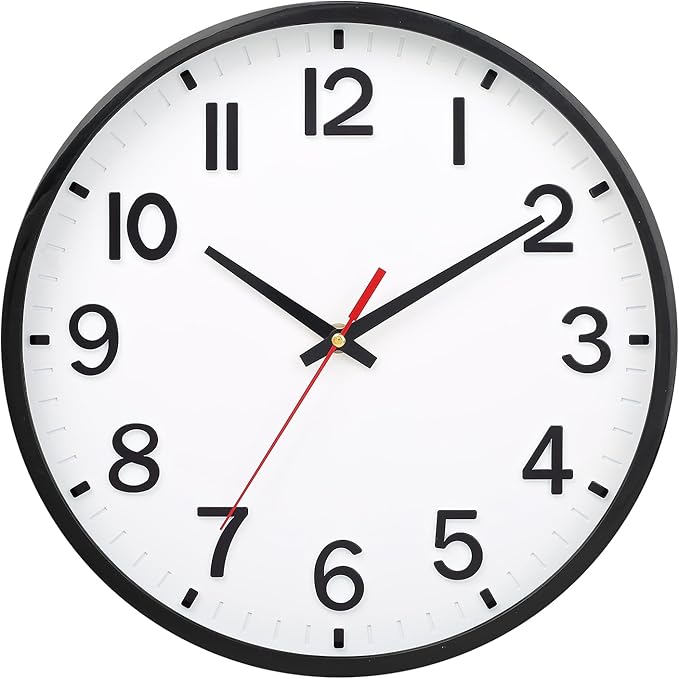 Wall Clocks Battery Operated 8 inch Modern Wall Clock, Silent Non Ticking Wall by Unknown