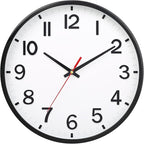 Wall Clocks Battery Operated 10 inch Modern Wall Clock, Silent Non Ticking Wall by Unknown