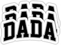 (3PCS) Dada Sticker - Waterproof Vinyl Decals for Laptops, Tumblers, Books, Scrapbooks, Water Bottles, Father's Day Gift for Dad, Papa 3 x 1.4 Inch