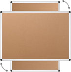 VIZ-PRO Cork Notice Board, 36 X 24 Inches - Image 3