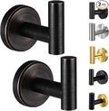 Kruodop Towel Hooks for Bathroom, 2 Packs Wall Mount Towel Holder, Bronze Matte by Kruodop