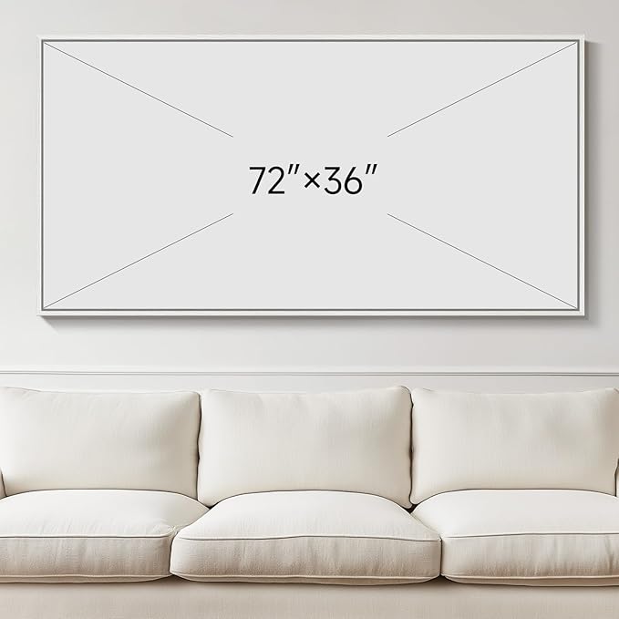Extra Large Framed Blue Gold Abstract Wall Art - Image 7