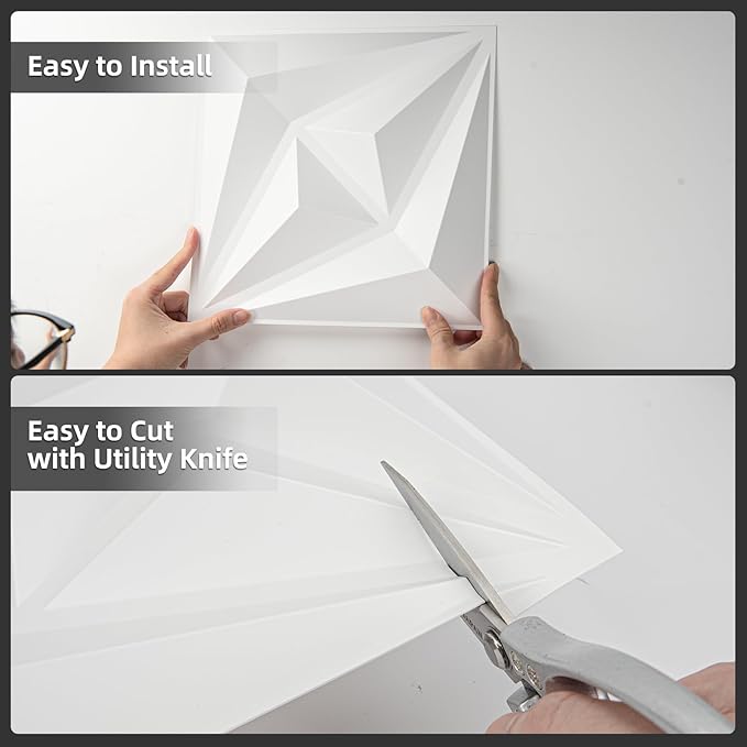 AMZDEPOT 50 Pack 3D Wall Panels - Image 6