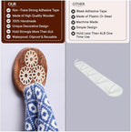 IndianShelf 6 Lb- 24 Pieces Decorative Wood Adhesive Wall Hooks–Boho Peel and - Image 4