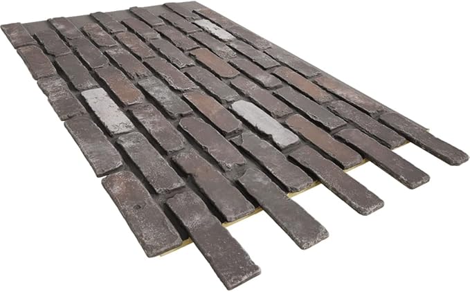 EverStone Aged Brick Faux Brick Panel, 46 7/8"W x 27"H x 1 1/4"D, French - Image 6