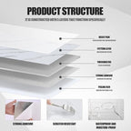 Chejiaye 22pcs Marble Peel and Stick Backsplash Waterproof Washroom Wall Panels - Image 6
