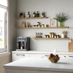 Boswillon 47.2 Inches Long Floating Shelves Wall Mounted, 2 Set Rustic Wall - Image 4