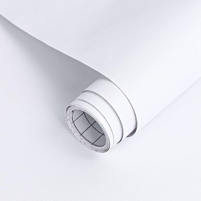 Arthome 35.4''x120'' White Contact Paper, Self-Adhesive Wallpaper Waterproof by ArthomeWALLDECOR