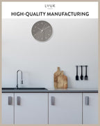 LUUK LIFESTYLE Silent Quartz Wall Clock, Nordic and Minimalist Design, Interior - Image 6
