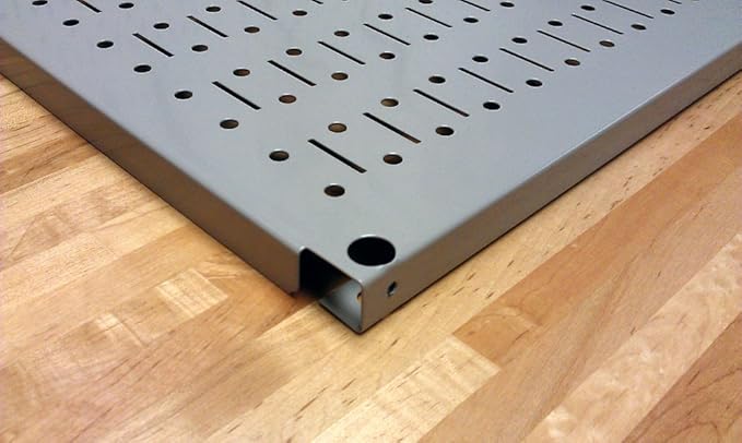 Wall Control Pegboard 16in x 32in Horizontal Black Metal Pegboard Tool Board - Image 5