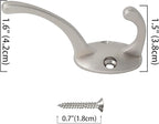 IBosins 32 Pack Silver Coat Hooks Wall Mounted - Image 3