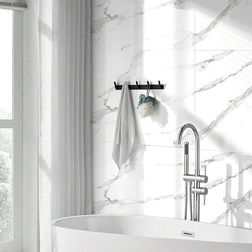 22pcs Thick Marble Peel and Stick Waterproof Wall Panels, Heat-Resistant - Image 2