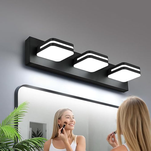 360° Rotate LED Bathroom Vanity Light Fixtures, 1300LM Acrylic Matte Black by Torondo