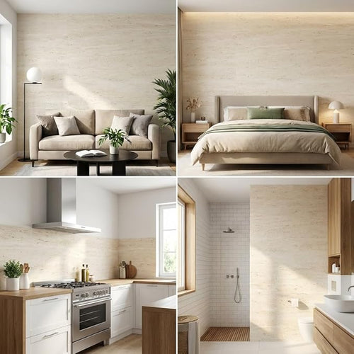 3D Wall Panels Peel and Stick – 15.74" x 236" PVC Faux Texture Wall Covering - Image 2