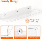 Lifewit Floating Shelves for Bathroom, Acrylic Wall Organizer for Perfume - Image 3