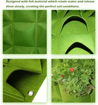 Hanging Planting Grow Bags, 64 Pockets Hanging Vertical Wall Planter Wall - Image 3