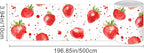 HOMETITUTE Wallpaper Border Peel and Stick Wall Border Strawberry Fruit Theme - Image 3