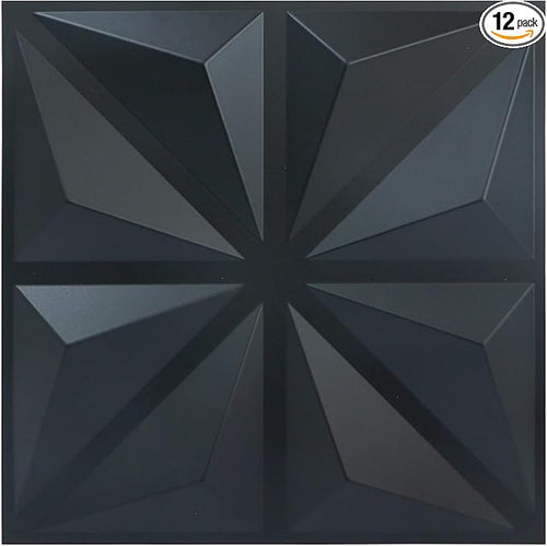 3D Wall Panel Diamond for Interior Wall Decor, Waterproof, Heat Resistant PVC by Unknown