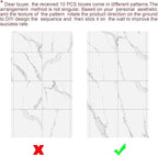 Chejiaye 22pcs Marble Peel and Stick Backsplash Waterproof Washroom Wall Panels - Image 9