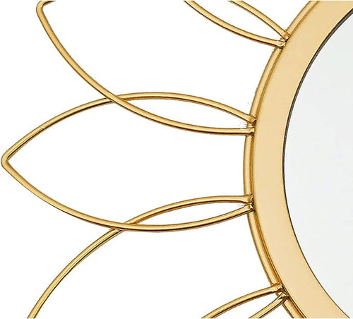 3 Pack Metal Mirrors for Wall Sunburst Wall Mirrors Home Décor Decorative - Image 2
