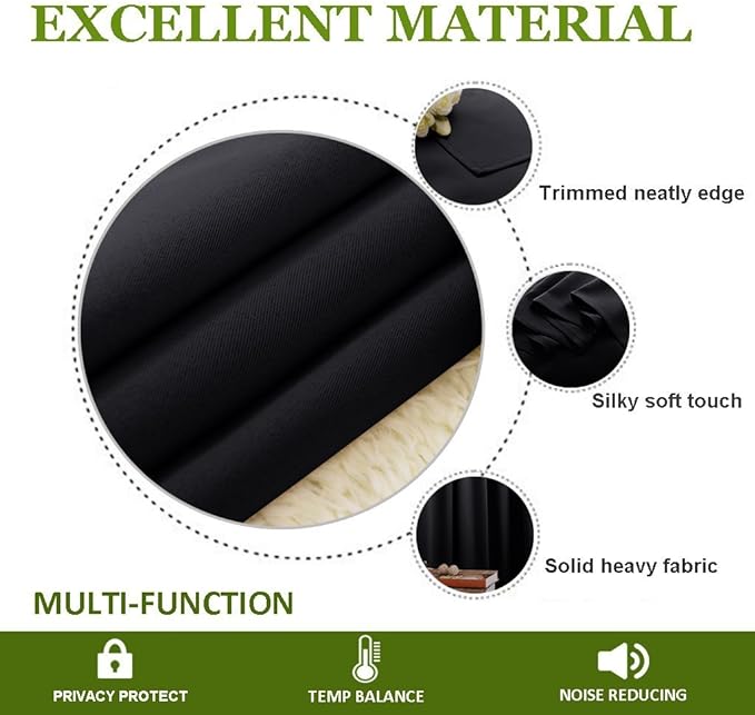 NICETOWN Room Separating Divider Curtain Screen Partition, Function Thermal - Image 4