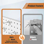 PBHEPJ 8 Pcs Metal Pegboard Panels, Heavy Duty Peg Boards - Image 7