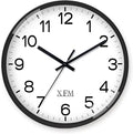 XFM Black Wall Clock 10 Inch Modern Small Wall Clocks Battery Operated Silent by XFMWallClock
