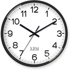 XFM Large Wall Clock Black Silent Wall Clocks Battery Operated 16 Inch Modern by XFMWallClock