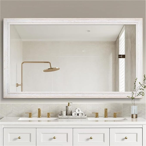 36 x 48 Rustic Wooden Framed Wall Mirror by nolsia