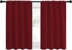 NICETOWN 36 inch Curtains for Small Windows, Thermal Insulated Privacy Short - Image 2