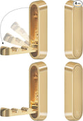 4PCS Foldable Gold Wall Hooks, Heavy Duty Zinc Alloy Folding Wall Hooks by Unknown