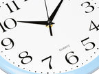 Bernhard Products Light Blue Wall Clock Silent Non Ticking - Image 2