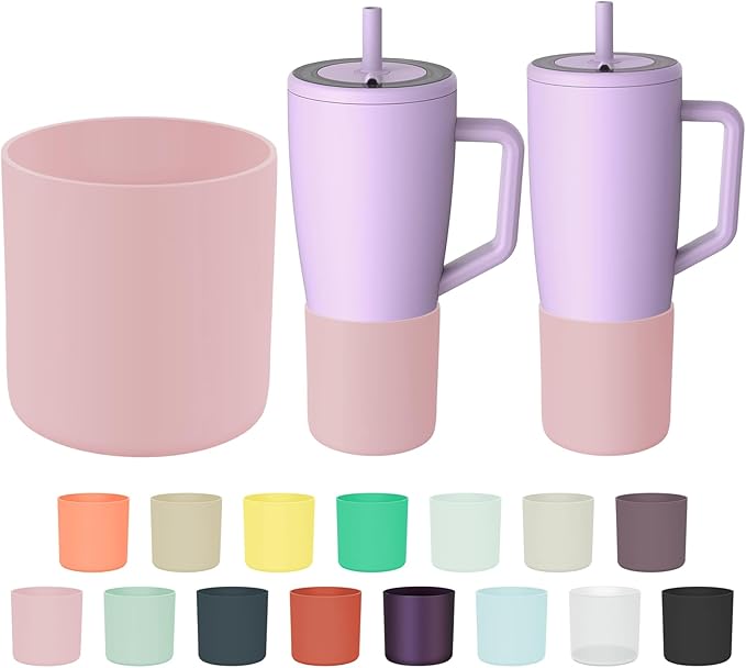 Tall Silicone Boot Compatible with Brumate Era 40 oz 30 oz Tumbler with Handle, Protective Anti-Slip & Anti-Scratches Cover Bumper Accessories